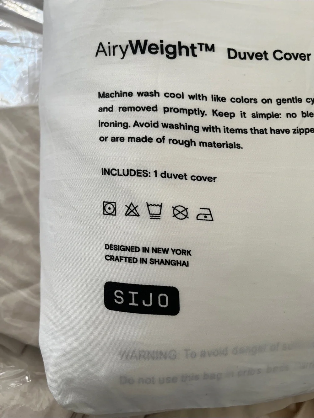 AiryWeight White Cooling Eucalyptus Duvet Cover